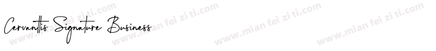 Cervanttis Signature Business Font字体转换